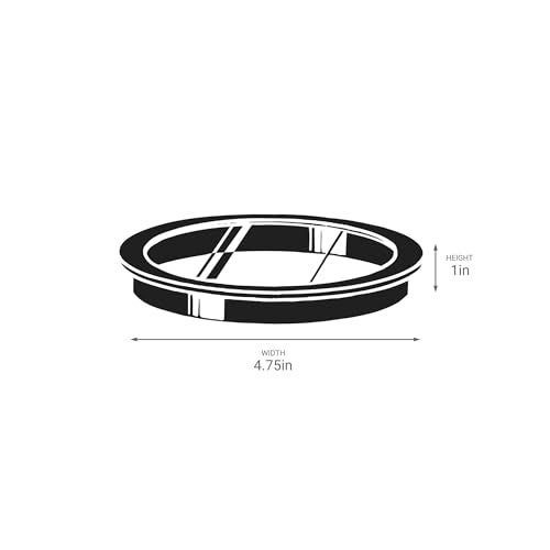 Kichler 4.75" Accessory Lens in Black, 9534BK, (4.75” W x 1” H) - Image 3