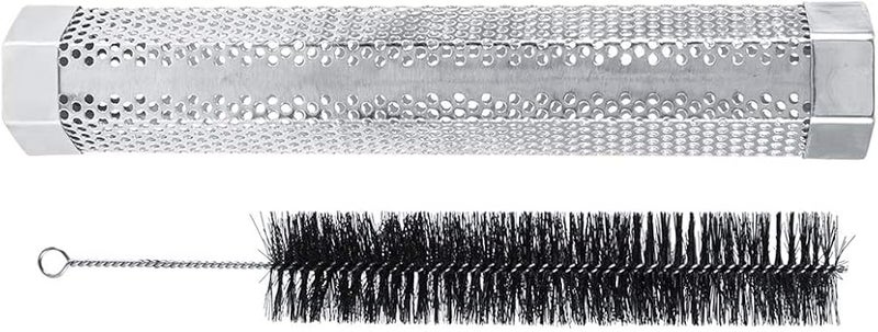 Hexagonal Stainless Steel Pellet Smoker Tube for Electric Gas Charcoal Grills Outdoor BBQ - Image 1