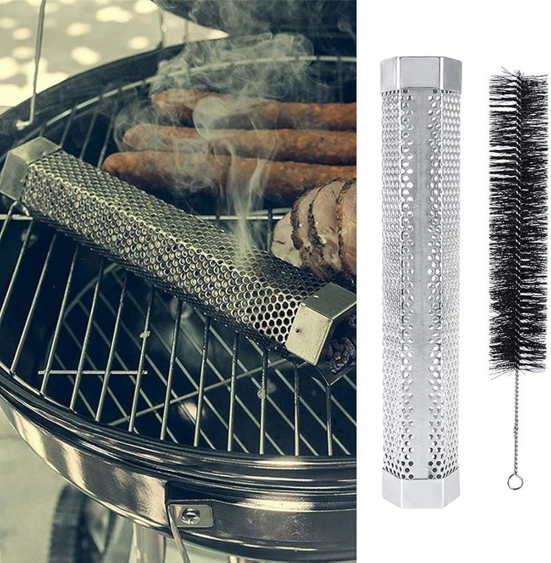 Hexagonal Stainless Steel Pellet Smoker Tube for Electric Gas Charcoal Grills Outdoor BBQ - Image 5