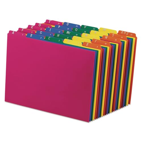 Pendaflex 40142 Top Tab File Guides AlphaAZ 15 Tab Polypropylene Letter Set of 25