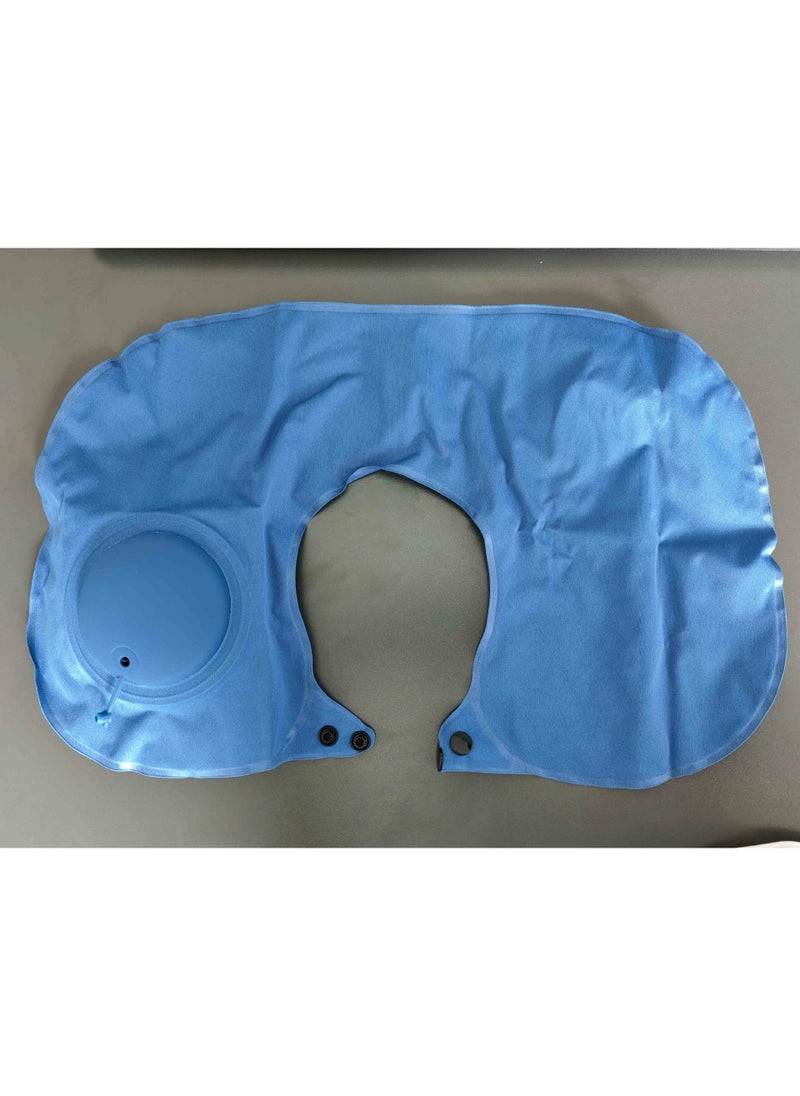 Arabest Press inflatable U-shaped pillow neck pillow travel artifact neck folding portable flocking blowing travel pillow U-shaped pillow  - Image 1