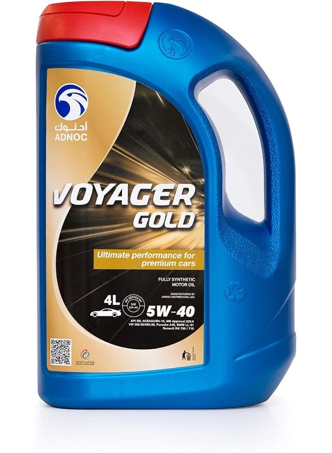 ADNOC Voyager Gold 5W/40 Sn Engine Oil - Image 1