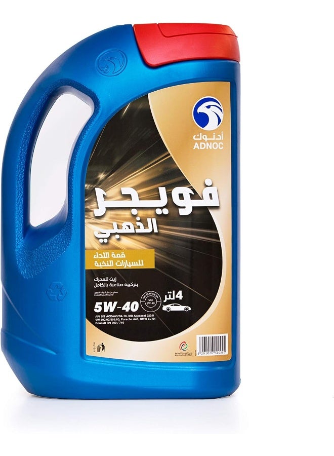 ADNOC Voyager Gold 5W/40 Sn Engine Oil - Image 2