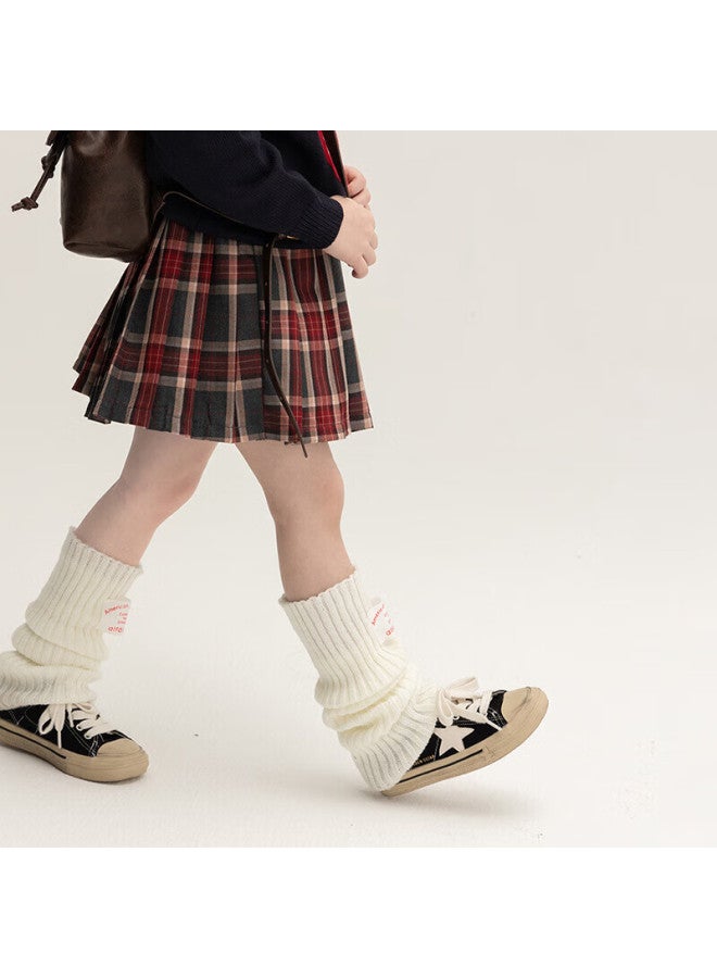 Yinuofang Girls' Pleated Skirt With Safety Shorts, School Uniform Skirt For Performances And Children's Day, Versatile Wine Red, M - Image 4