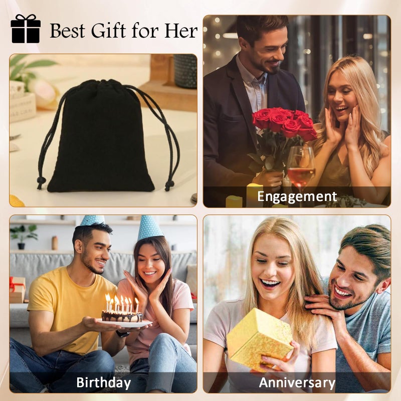 AVECON 3CT Elongated Cushion Cut Engagement Ring for Women, Promise Wedding Cubic Zirconia White Gold Plated Band Size 7 - Image 5