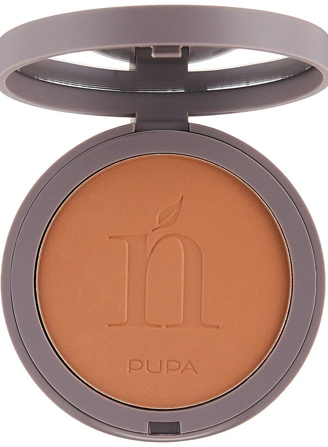 PUPA Milano Natural Side Bronzing Face Powder - Made With Natural Ingredients - Provides A Sun-Kissed Look - Smoothing Effect - Creates A Lasting, Natural Glow - 003 lntense Bronze - 0.28 Oz - Image 2