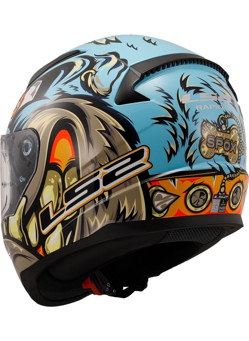 LS2 - Rapid 2 Neo Blue-Purple Helmet - Image 1