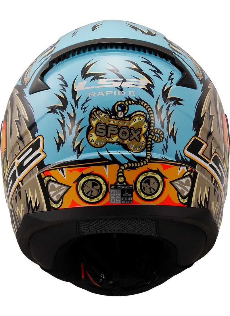 LS2 - Rapid 2 Neo Blue-Purple Helmet - Image 1