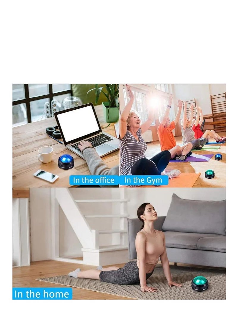 إسكدنيا 2-Pack Manual Massage Balls, Roller Back Massager Great for Relax and Therapy  Deep Tissue Tool to Relief Full Body Sore Muscle Neck Shoulders  Feet  Joint Pain  Stiffness(Blue) - Image 5