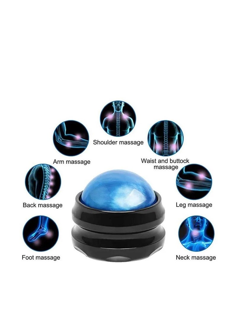 إسكدنيا 2-Pack Manual Massage Balls, Roller Back Massager Great for Relax and Therapy  Deep Tissue Tool to Relief Full Body Sore Muscle Neck Shoulders  Feet  Joint Pain  Stiffness(Blue) - Image 4