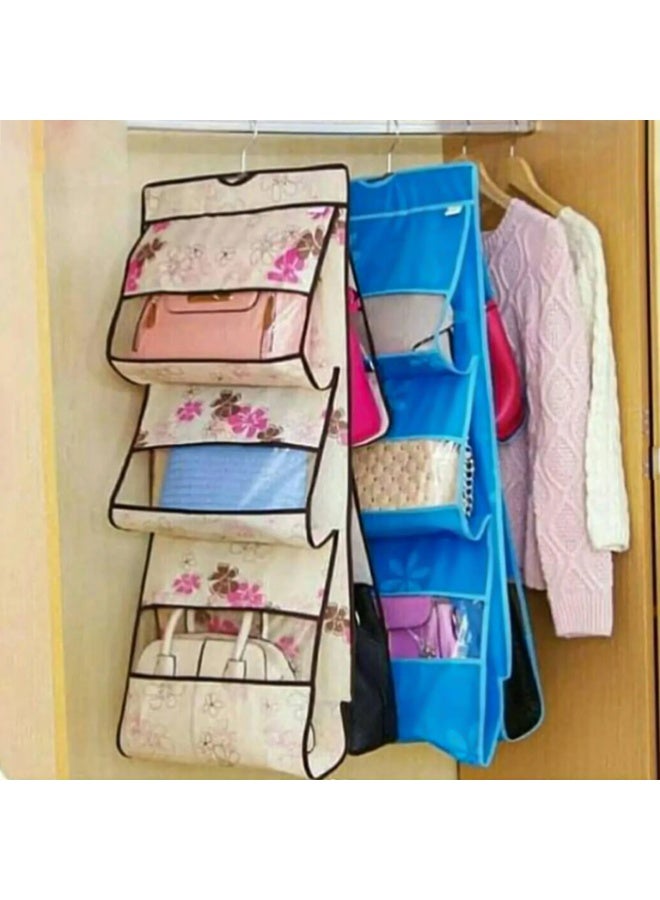 منظم شنط معلق 3 جيوب – توفير مساحة وتنظيم مثالي للدولاب - Image 2