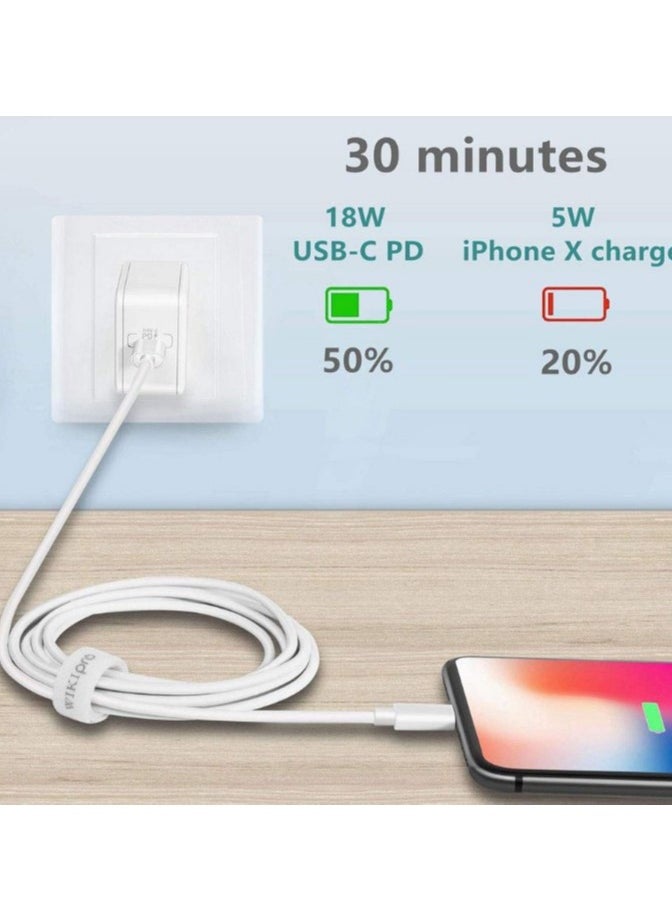Generic - 1 Meter USB-C to Lightning Cable, Fast PD Charging and High-Speed Sync Compatible with iPhone X/XS/XR/XS Max/8/8 Plus, iPad Pro 2017, and More - Image 1