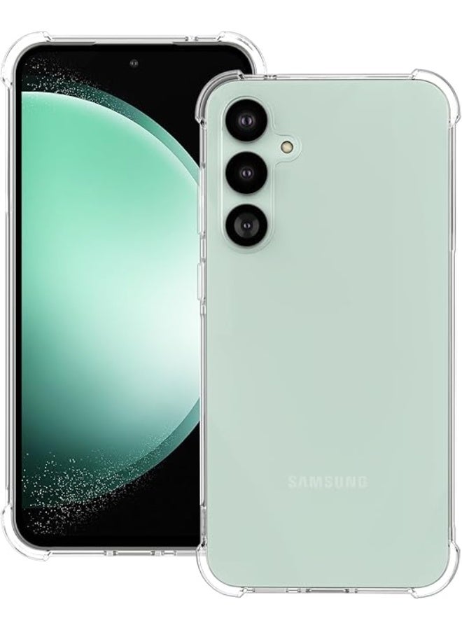 إينيكس جراب شفاف لهاتف Samsung Galaxy S23 FE - غطاء حماية مقاوم للخدش من مادة TPU السيليكونية المقواة بزوايا لهاتف Samsung Galaxy S23 FE 5G 2023 - Image 1