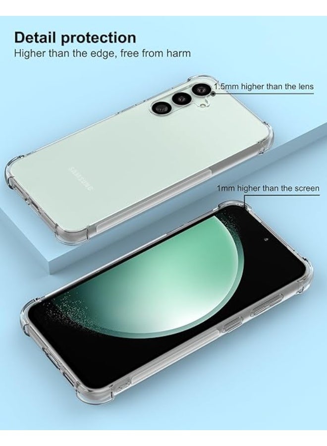 إينيكس جراب شفاف لهاتف Samsung Galaxy S23 FE - غطاء حماية مقاوم للخدش من مادة TPU السيليكونية المقواة بزوايا لهاتف Samsung Galaxy S23 FE 5G 2023 - Image 2