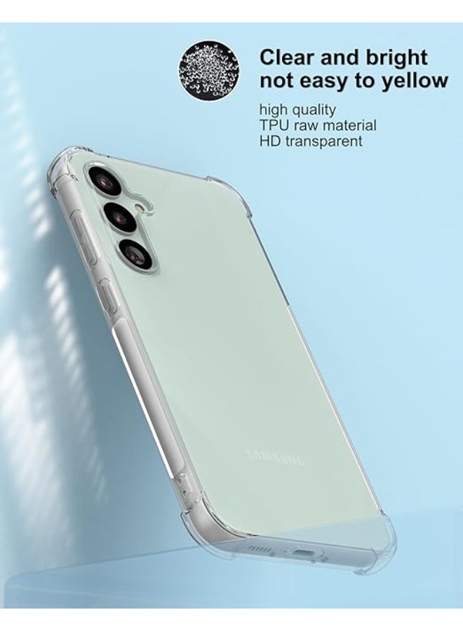 إينيكس جراب شفاف لهاتف Samsung Galaxy S23 FE - غطاء حماية مقاوم للخدش من مادة TPU السيليكونية المقواة بزوايا لهاتف Samsung Galaxy S23 FE 5G 2023 - Image 4