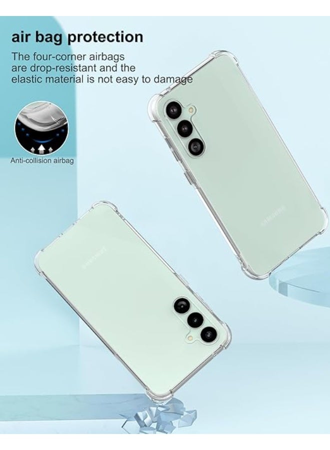 إينيكس جراب شفاف لهاتف Samsung Galaxy S23 FE - غطاء حماية مقاوم للخدش من مادة TPU السيليكونية المقواة بزوايا لهاتف Samsung Galaxy S23 FE 5G 2023 - Image 3