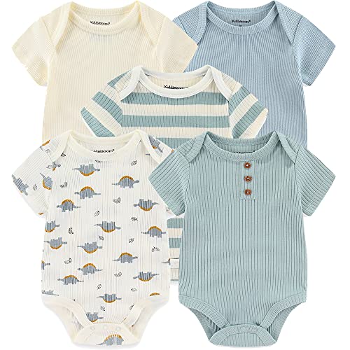 Kiddiezoom Baby Layette Set Baby Boys' 9-Piece Bodysuits Pants Set Toddler Girl Boy Unisex Baby Gift Sets - Image 2