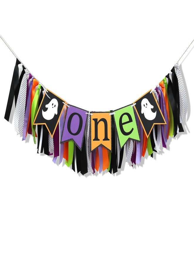 Felix Halloween One High Chair Banner - Halloween Birthday Party Decoration,spooky 1st/first Birthday Backdrop,spooky One Highchair Banner,one Cake Smash Photo Prop Girl Boy High Chair Tutu - Image 3