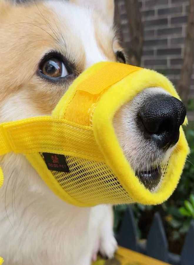 AL THEQA   Soft Pet Dog Mesh Muzzle Adjustable for Small Medium Large Dogs Muzzle Anti Bark Bite Chew Dog Muzzles Pet Accessories - Image 1
