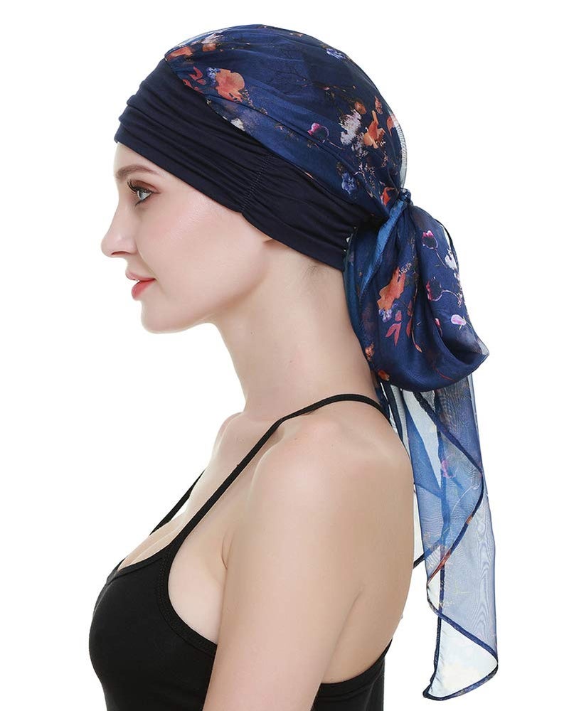 FocusCare Chemo Headwear Turban Scarves Pre-Tied Headwraps Bandana for Cancer-Medical Chemotherapy Patients - Image 2