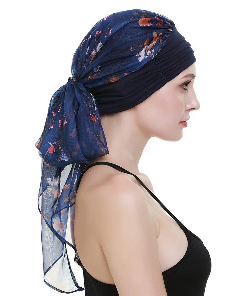 FocusCare Chemo Headwear Turban Scarves Pre-Tied Headwraps Bandana for Cancer-Medical Chemotherapy Patients - Image 3