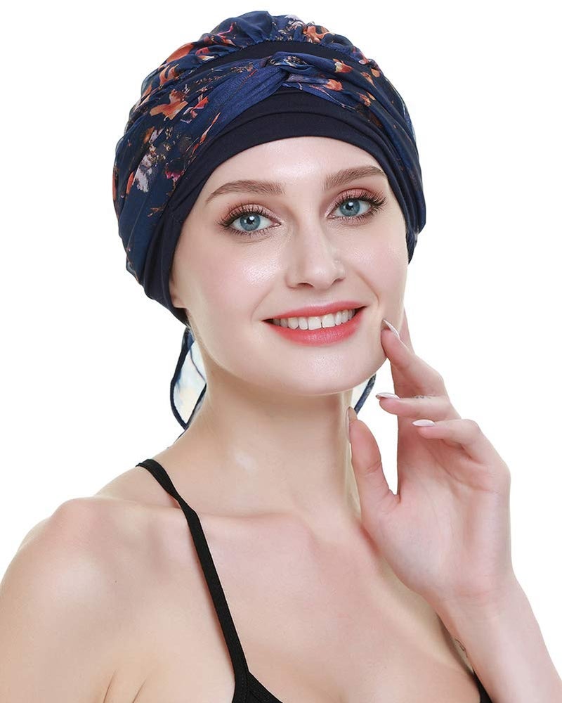 FocusCare Chemo Headwear Turban Scarves Pre-Tied Headwraps Bandana for Cancer-Medical Chemotherapy Patients - Image 5