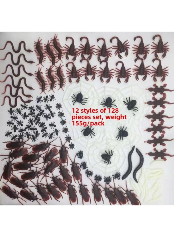 Loquat Suit Toy Gift Gift Decoration Supplies April Fool's Day Toy Simulation Insect Suit-Color: Suit 1:12 Models 128 Pieces Suit, Weight: 155 G/bag - Image 3