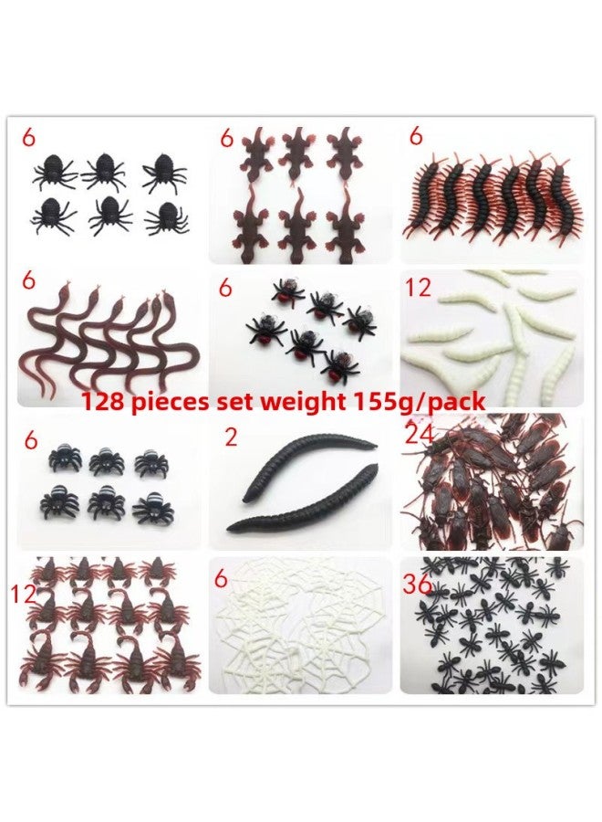 Loquat Suit Toy Gift Gift Decoration Supplies April Fool's Day Toy Simulation Insect Suit-Color: Suit 1:12 Models 128 Pieces Suit, Weight: 155 G/bag - Image 1