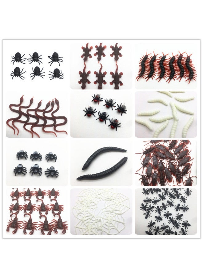 Loquat Suit Toy Gift Gift Decoration Supplies April Fool's Day Toy Simulation Insect Suit-Color: Suit 1:12 Models 128 Pieces Suit, Weight: 155 G/bag - Image 2