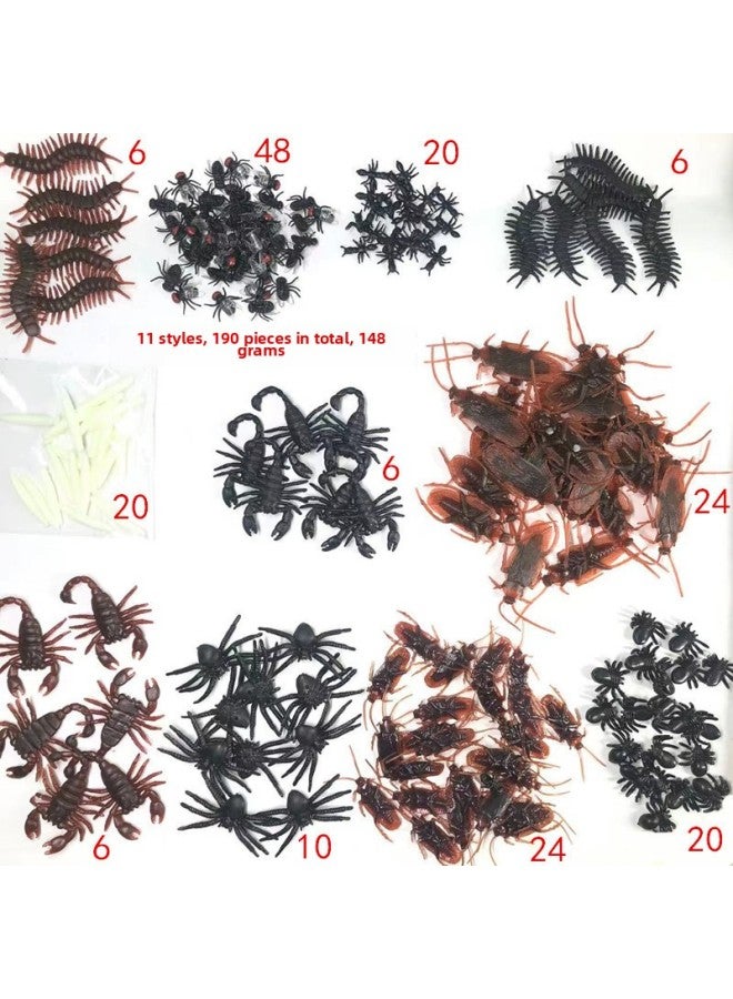 Loquat Suit Toy Gift Gift Decoration Supplies April Fool's Day Toy Simulation Insect Suit-Color: Suit 1:12 Models 128 Pieces Suit, Weight: 155 G/bag - Image 4