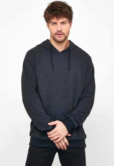 ميتاليك Men's Sweatshirt Hooded Pocket Regular Fit