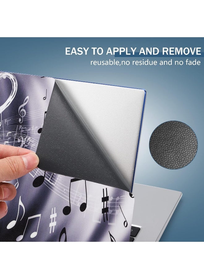 ICOLOR لاصق جلد لابتوب ICOLOR ملصق غلاف 12" 13" 13.3" 14" 15" 15.4" 15.6" لابتوب فن ملصق غلاف واقي دفتر PC (موسيقى وقلب أحمر) - Image 4