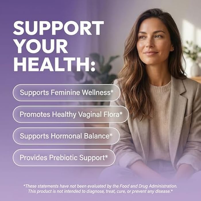 Clean Nutraceuticals كلين نيوتراسيتيكالز - بروبيوتيك مهبلي للنساء مع توت بري، دي-مانوز، بريبايوتكس، دعم توازن الرقم الهيدروجيني، صحة أنثوية، تنظيف المسالك البولية – بديل للكبسولات عن الحلوى – 60 قطعة - Image 2