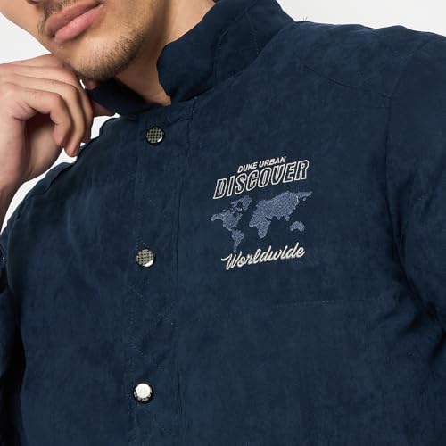 Duke Stardust Men Full Sleeve Jacket (SDZ3176_Denim_M) - Image 3