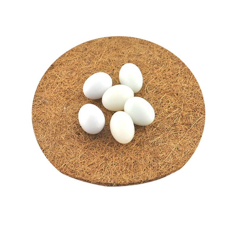 Ecjiuyi 10Pcs Pigeon Nest Pads,Racing Pigeon Loft Supplies,Coconut Fiber Bird Breeding Egg Nests Bowls Mat for Finch Chicken - Image 4