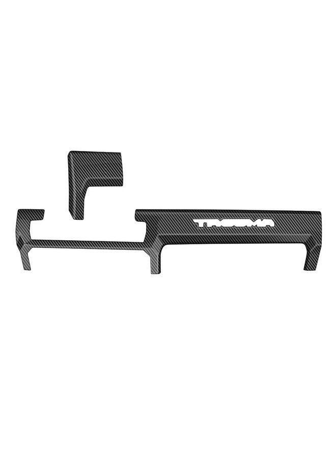 BORUIEN Dashborad Panel Cover for Toyota Tacoma SR SR5 2024 2025 2026 w/8" Display Interior Accessories Center Console ABS Side Frame Decor Cover (Carbon Fiber Grain, Fit 8 Inch Display Only) - Image 2