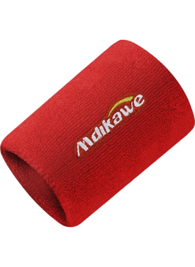 Mdikawe Wristband For Men And Women, Sports Fitness Sweat-Absorbing Sprain Protection, Basketball Badminton Sweat-Wiping, Zodiac Year, 2 Pieces, Red - Image 1