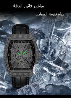 KIMSDUN Luxury Starry Sky Men's Watch with Diamond-Accented Barrel Shape, Stylish Design for Business & Casual Wear  - Image 2