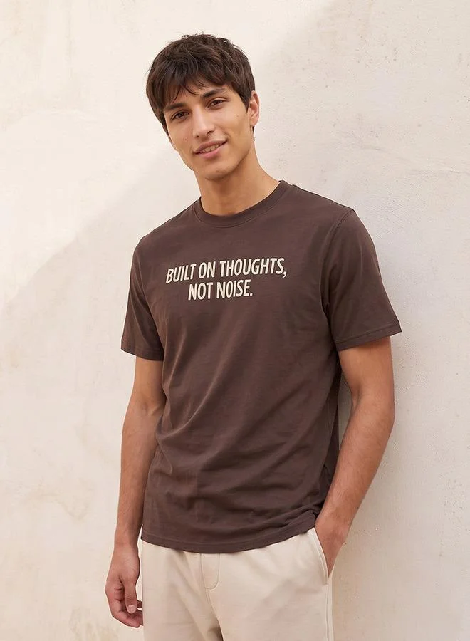سبلاش فيڤ Basic Slim Fit Cotton Crew Neck T-shirt