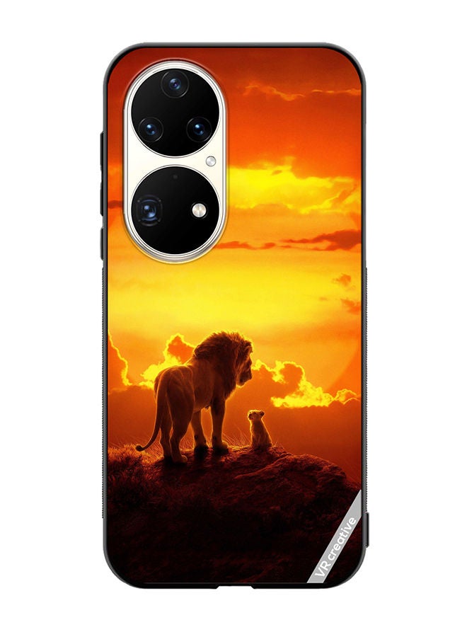 VR CREATIVE Protective Case Cover For Huawei P50 Pro Lion King Design Multicolour - Image 1