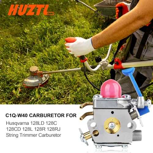 HUZTL 128LD Carburetor Air Filter Tool Fuel Line Filter Carb Tune Up Kit for Husqvarna Trimmer Edger 128C 128CD 128L 128R 128RJ Poulan Zama C1Q-W40A - Image 2