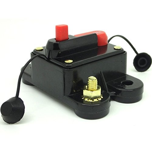 ZOOKOTO 300Amp Circuit Breaker Fuse Holder Trolling Motor Auto Car Marine Boat Bike Stereo Audio Inline Fuse Inverter with Manual Reset 12V24V DC 300A - Image 3