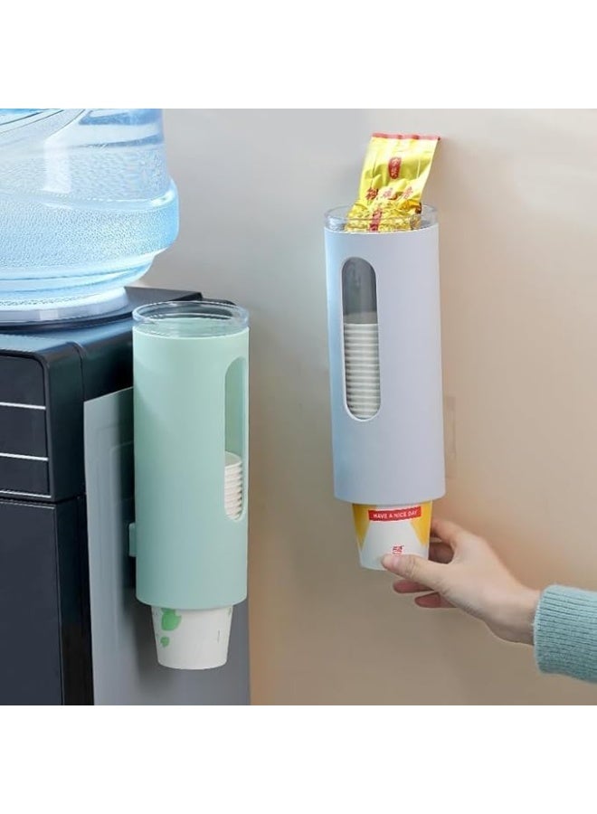 حامل أكواب مزود بجزء شفاف للتعليق بجانب موزع المياه أو على الحائط - Image 2