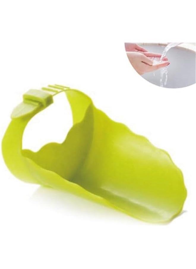 OCTOBER Kids Faucet Extender, PP Material, Easy Installation, Kids Friendly Design, Designed for Kids, Faucet Extension (Green)  - Image 3
