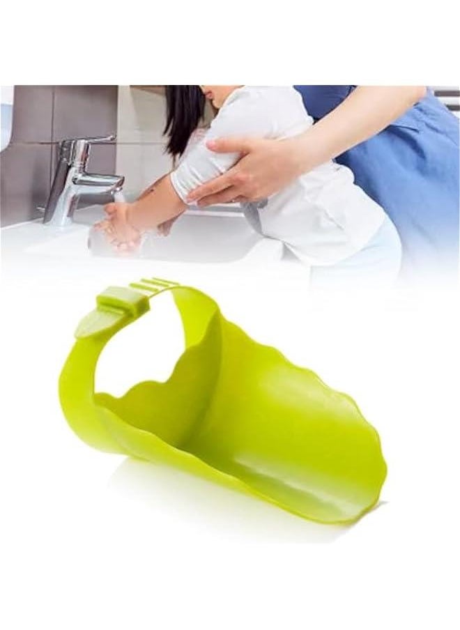 OCTOBER Kids Faucet Extender, PP Material, Easy Installation, Kids Friendly Design, Designed for Kids, Faucet Extension (Green)  - Image 4