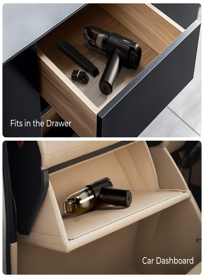 Xech Vacuum Cleaner with Blower & Inflator | Cordless Vacuum Cleaner for Home Use | 2 in 1 Car Vacuum with Air Duster | Portable Sofa Vacuums | Rechargeable 9000pa (V-Gun PRO) - Image 4