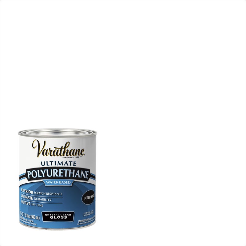 Varathane Water-Based Ultimate Polyurethane, Quart, Gloss - Image 2