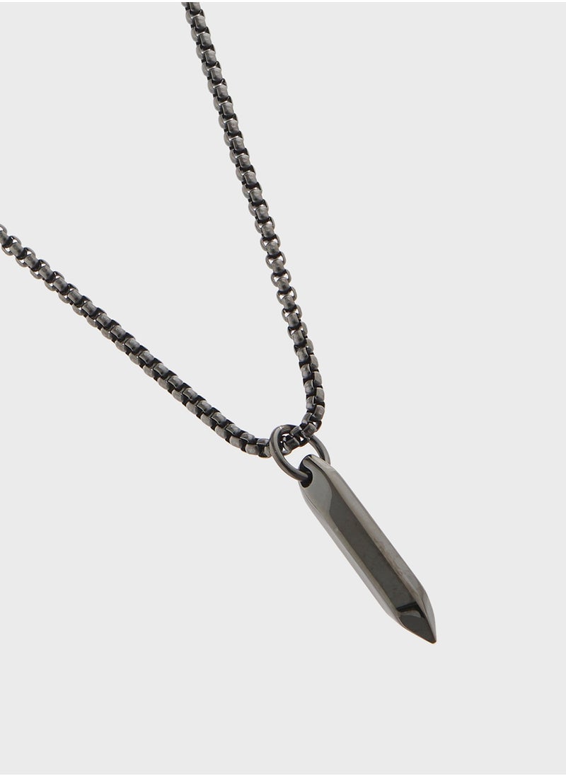 Robert Wood Pendant Chain Necklace  - Image 2