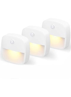 HOOKOR 3 Pack Motion Sensor Night Light LED Stair Lights Electric Torches for Lighting Battery Under Cabinet Light  - Image 1