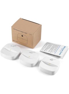 HOOKOR 3 Pack Motion Sensor Night Light LED Stair Lights Electric Torches for Lighting Battery Under Cabinet Light  - Image 3